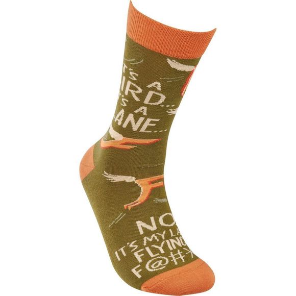 It's A Bird It's A Plane Socks | Colorful Novelty Unisex Socks - Picture 2 of 3
